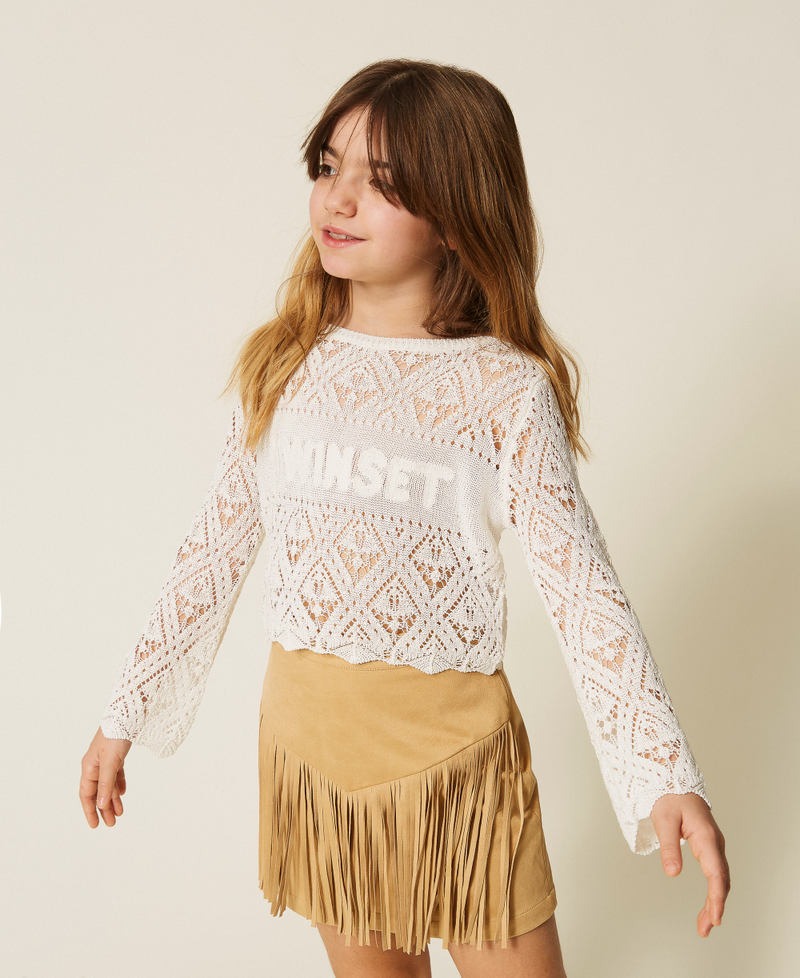 maglia a rombi 261GJ3030 12577 TWINSET GIRL 