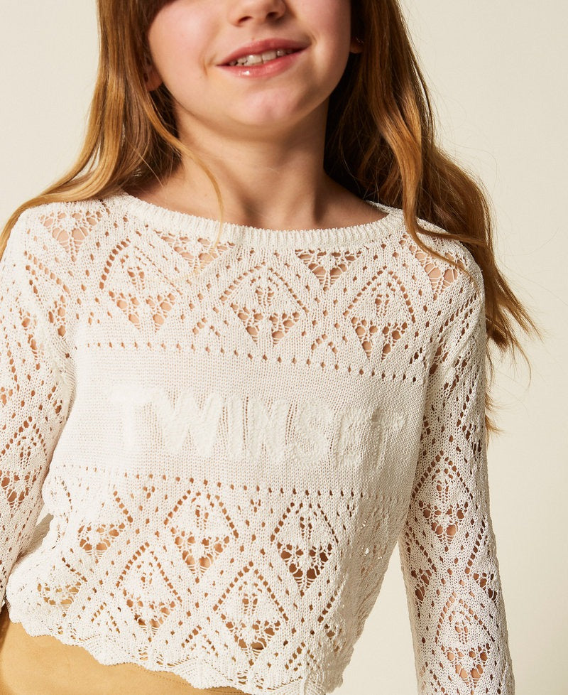 maglia a rombi 261GJ3030 12577 TWINSET GIRL 