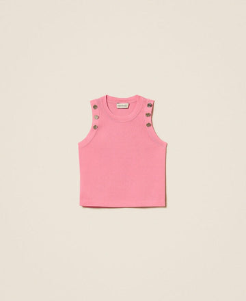 top con bottoni 261GJ3062 07207 TWINSET GIRL 