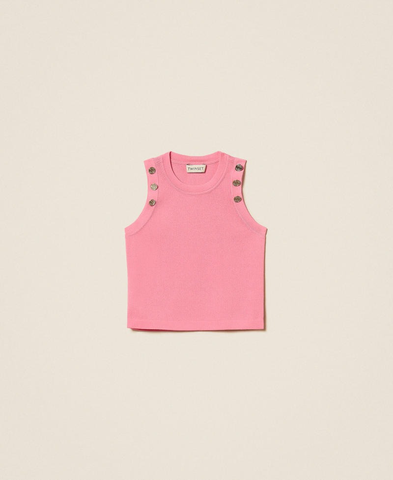 top con bottoni 261GJ3062 07207 TWINSET GIRL 