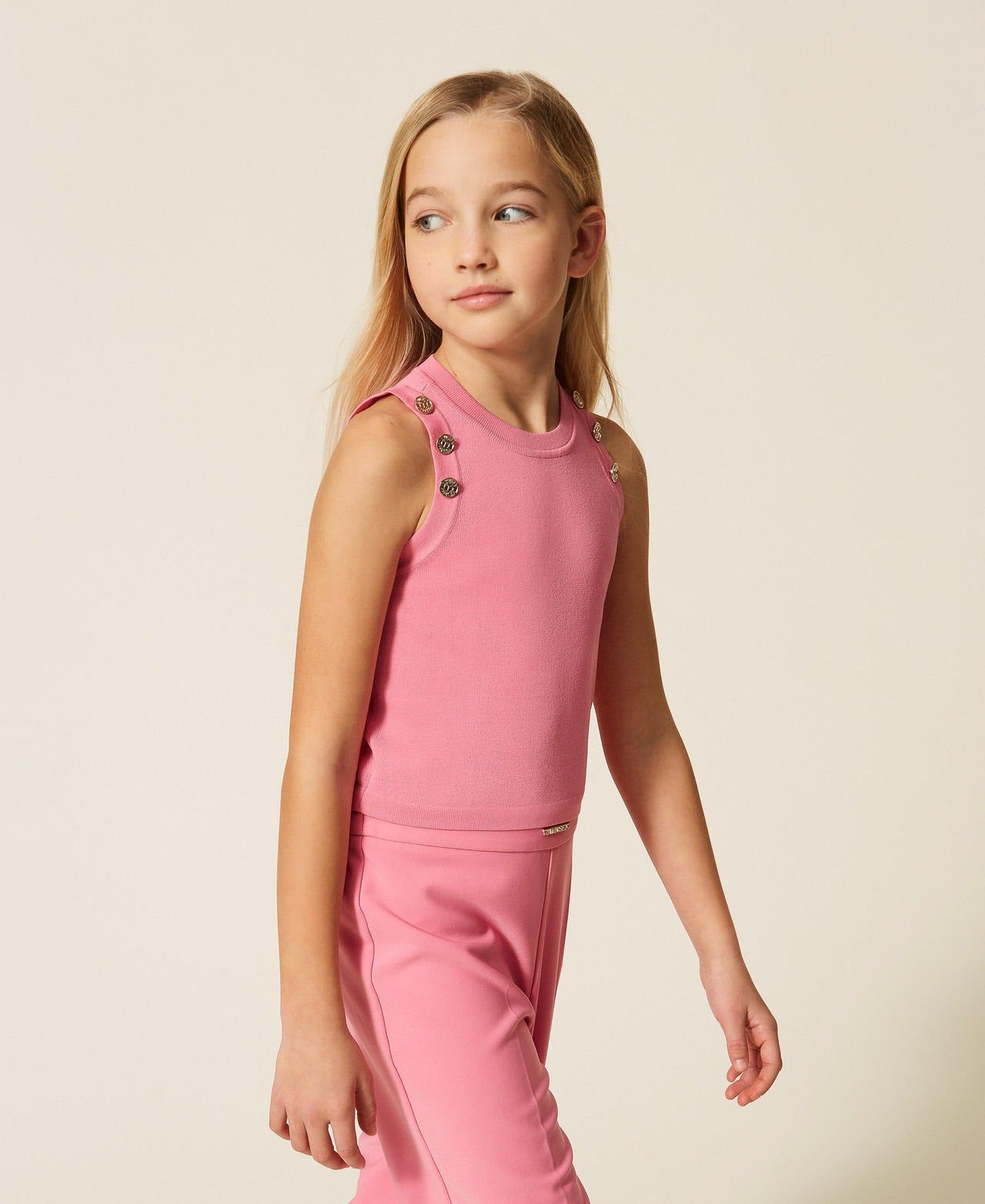 top con bottoni 261GJ3062 07207 TWINSET GIRL 