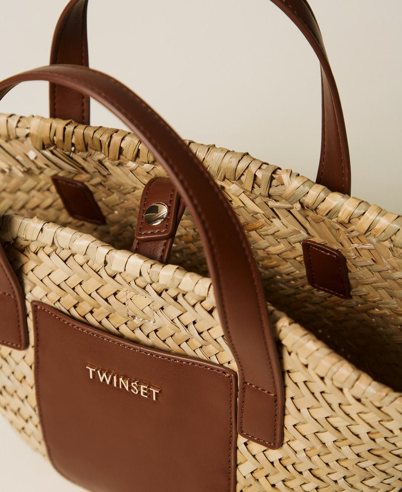Borsa shopper in paglia 261GJ8014 11617 TWINSET GIRL 