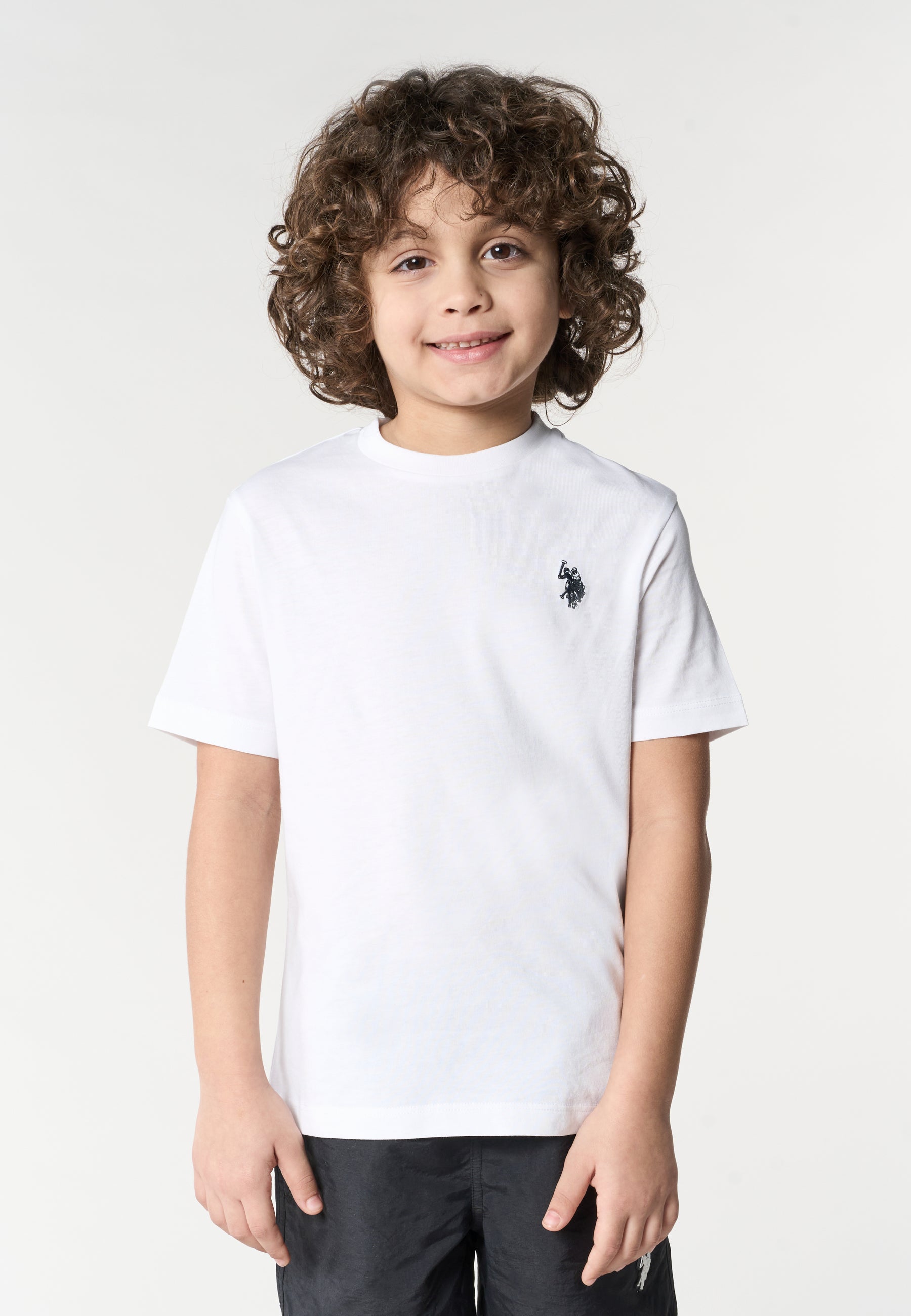 t-shirt basic con logo US43554001 101 U.S. POLO ASSN. 