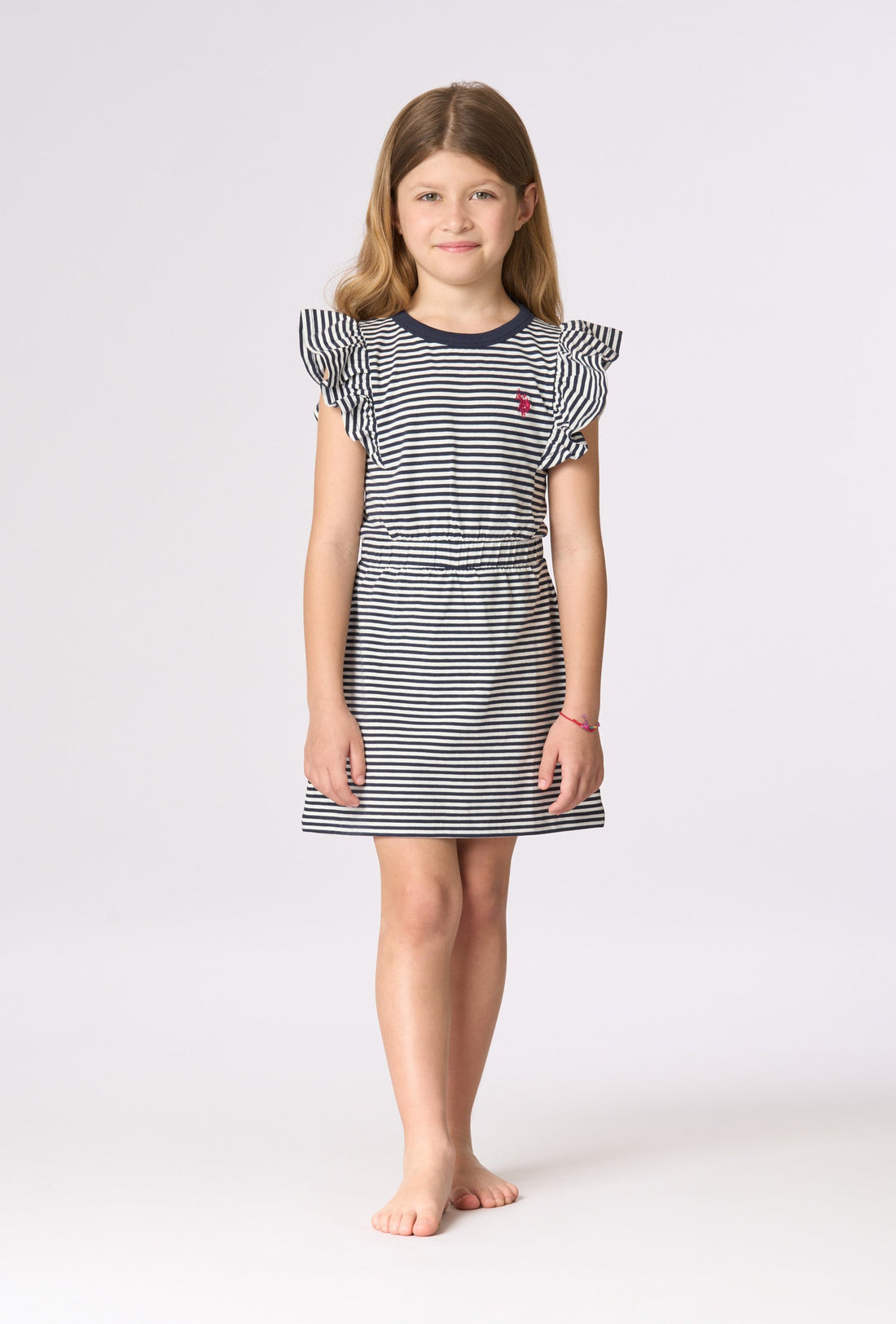 abito a righe bimba US43618006 770 U.S. POLO ASSN. 