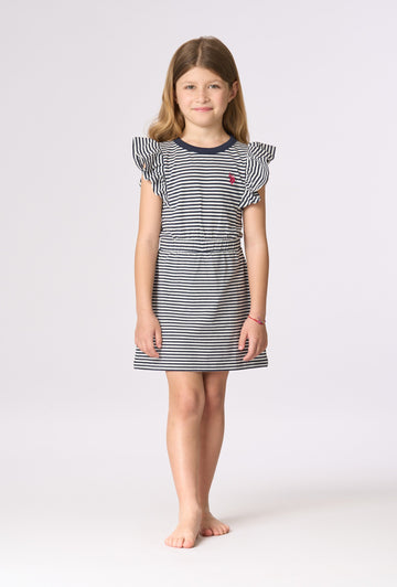abito a righe bimba US43618006 770 U.S. POLO ASSN. 