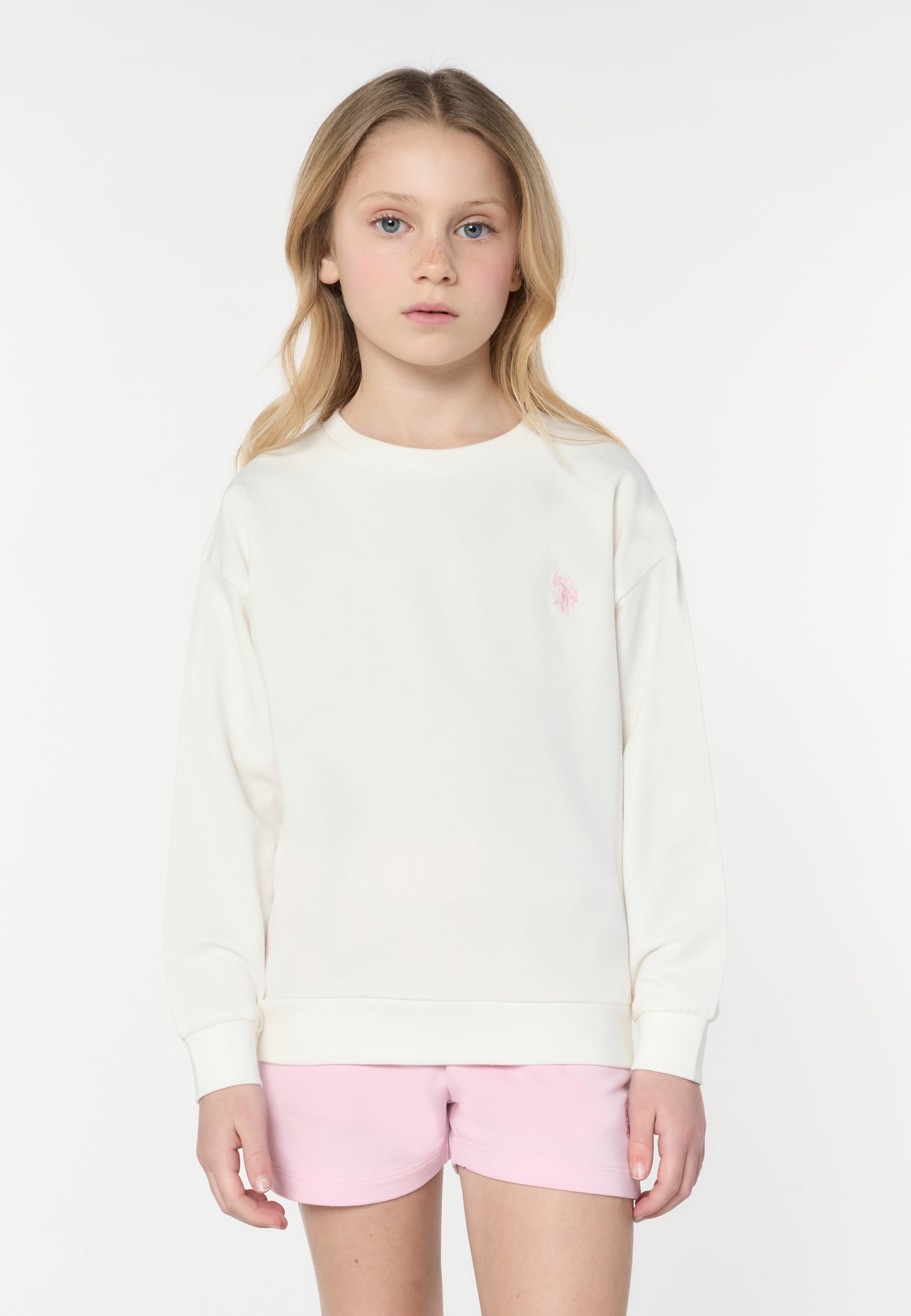 Felpa con logo petto US43687001 101 U.S. POLO ASSN. 