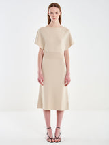 VICOLO abito midi in maglia Beige