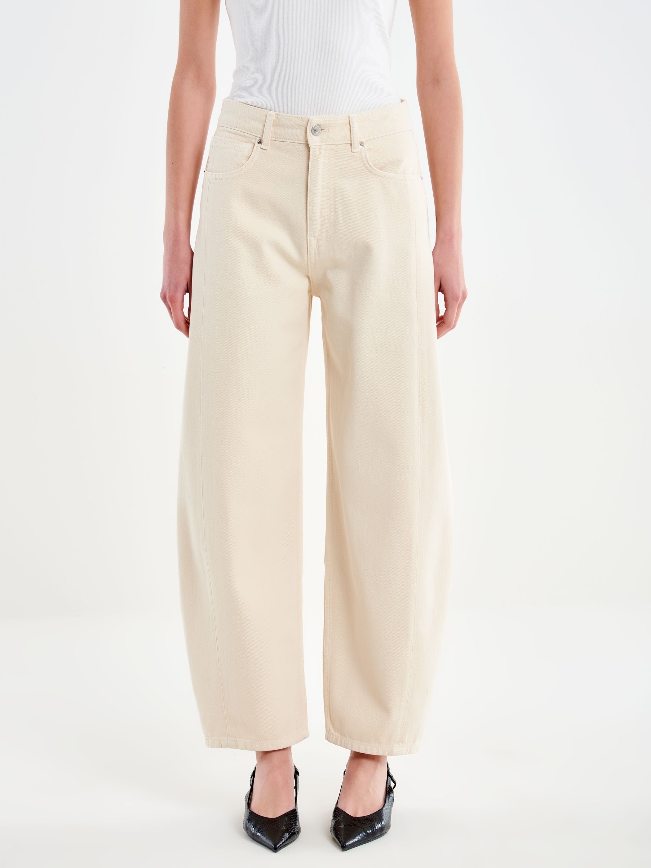 jeans chiara balloon fit DAB5150 CREMA VICOLO 