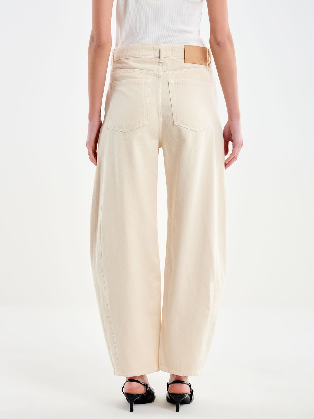 jeans chiara balloon fit DAB5150 CREMA VICOLO 