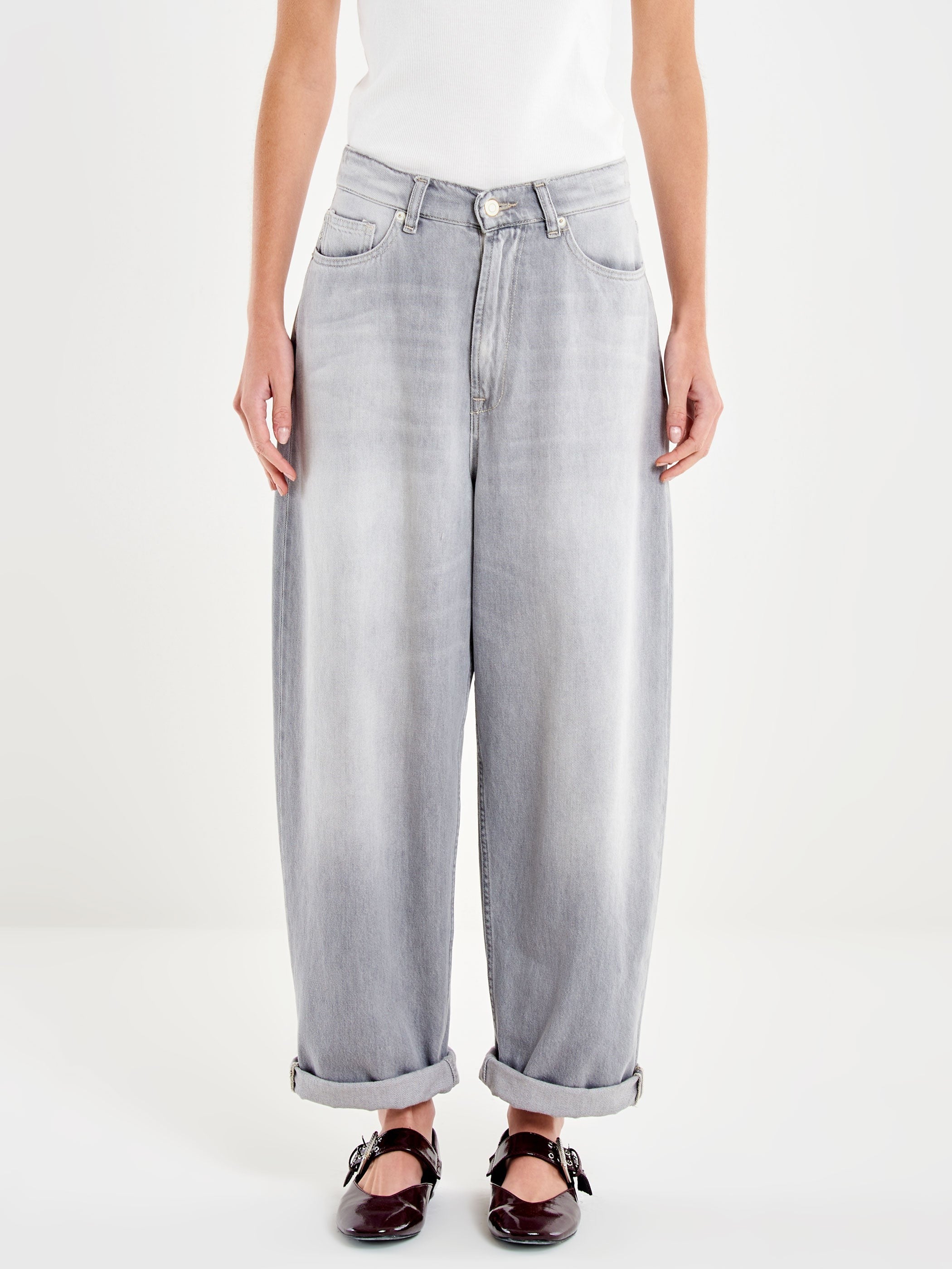 jeans laila relaxed fit DAB 5155 DENIM GRIGIO VICOLO 