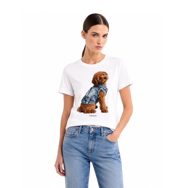 t-shirt con stampa RAB0967 NATURALE VICOLO 