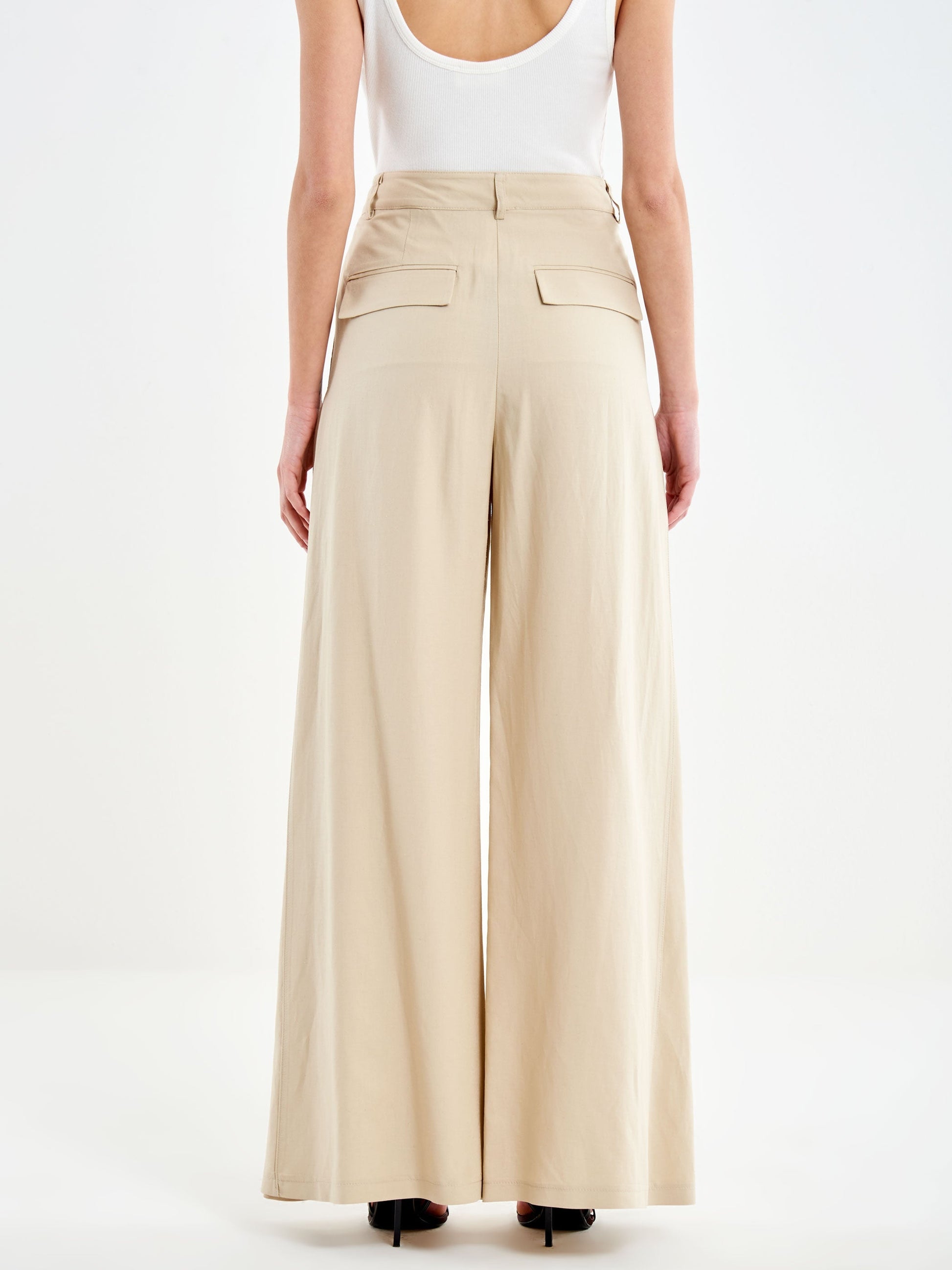 Pantalone ampio TAB1617 BEIGE VICOLO 
