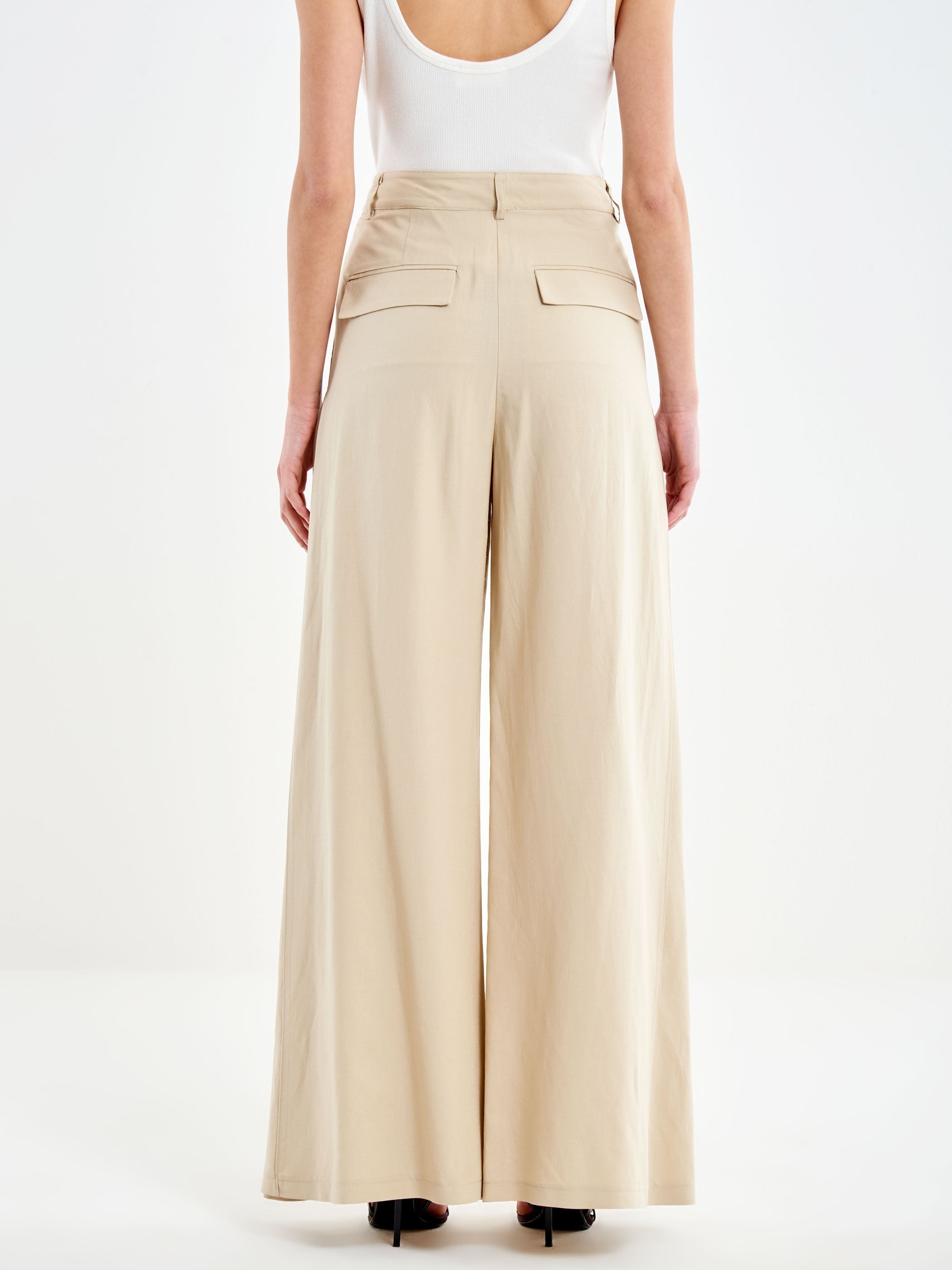 Pantalone ampio TAB1617 BEIGE VICOLO 