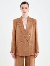 VICOLO blazer doppiopetto Tabacco