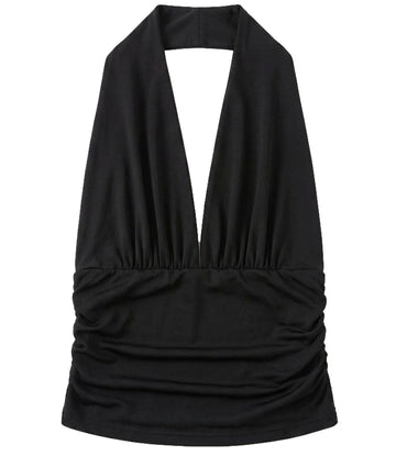 top con schiena scoperta UAB0403 NERO VICOLO 