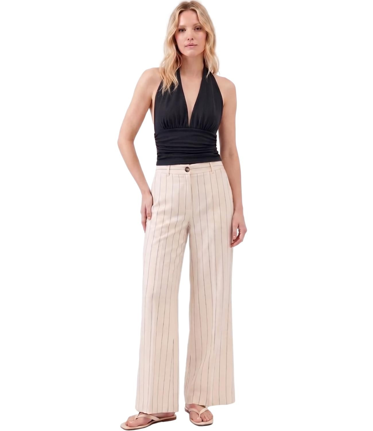 top con schiena scoperta UAB0403 NERO VICOLO 