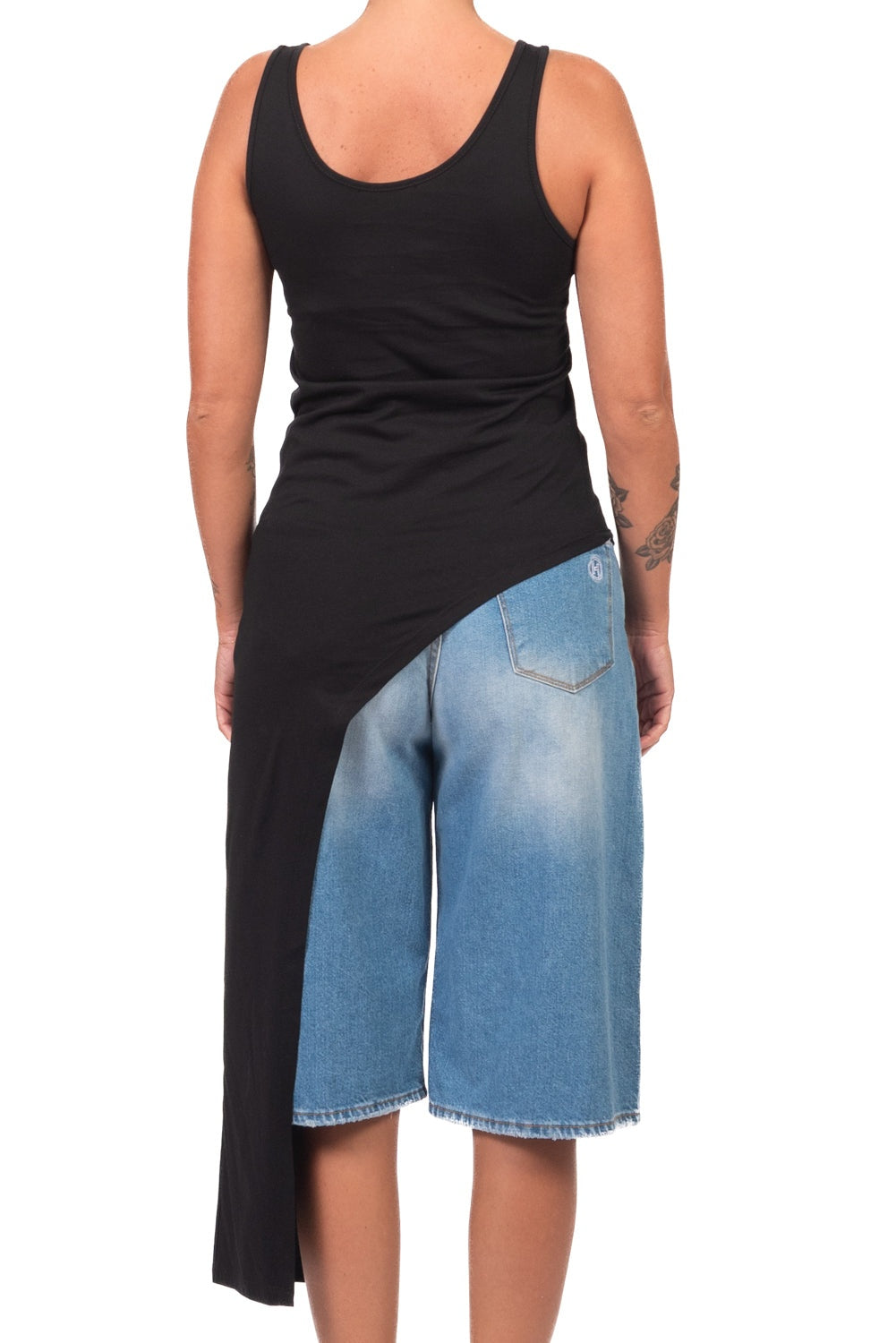 maglia asimmetrica UAB0465 NERO VICOLO 