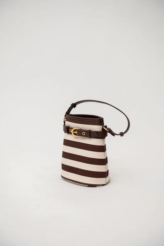 Borsa a righe XAB044 ABF MORO/BURRO VICOLO 