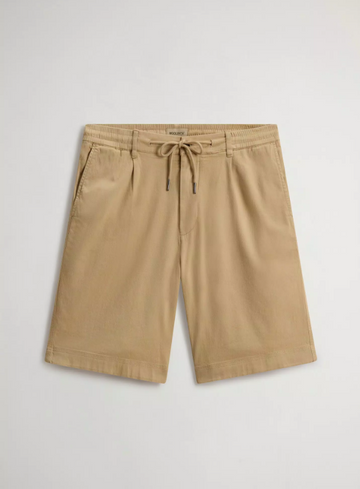 pantaloncini milton in cotone e lino CFWOSH2003MRUT5288 7436 WOOLRICH 