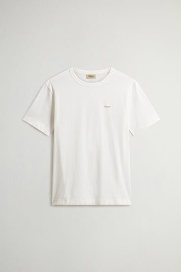 T-shirt con logo contrasto CFWOTE2012MRUT5334 8270 WOOLRICH 