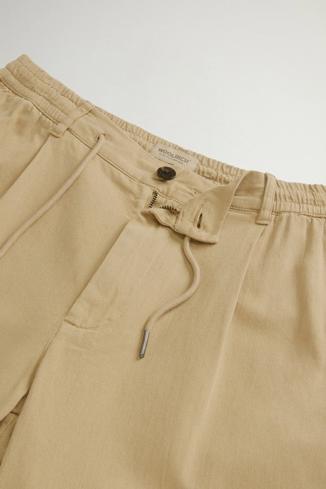 pantaloni milton in cotone e lino CFWOTR2027MRUT5288 7436 WOOLRICH 