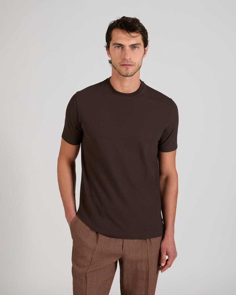t-shirt slim fit ice cottone 815214-ZG380 Z1495 ZANONE 