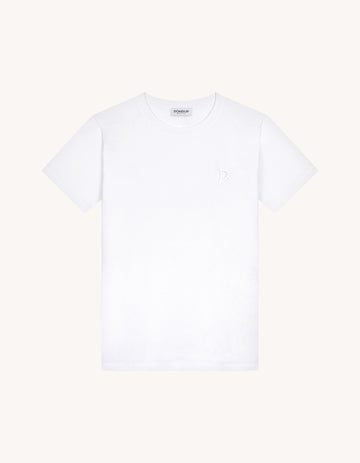 t-shirt con logo in tono S746JF0271DFZ4 000 DONDUP 