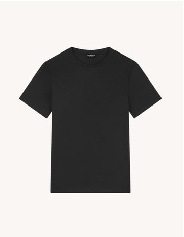 t-shirt con logo sul petto US198JF0271UZL4 999 DONDUP 