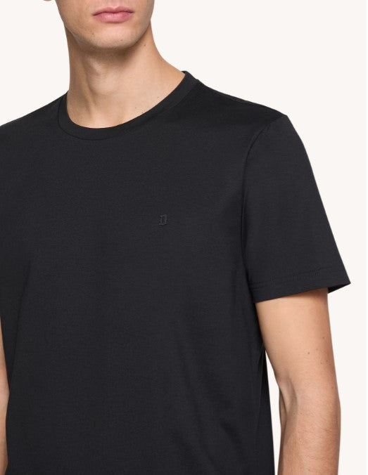 t-shirt con logo sul petto US198JF0271UZL4 999 DONDUP 