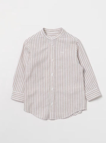 camicia in lino a righe FU5P00 I0211 114AV FAY 