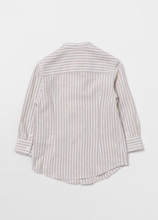 camicia in lino a righe FU5P00 I0211 114AV FAY 