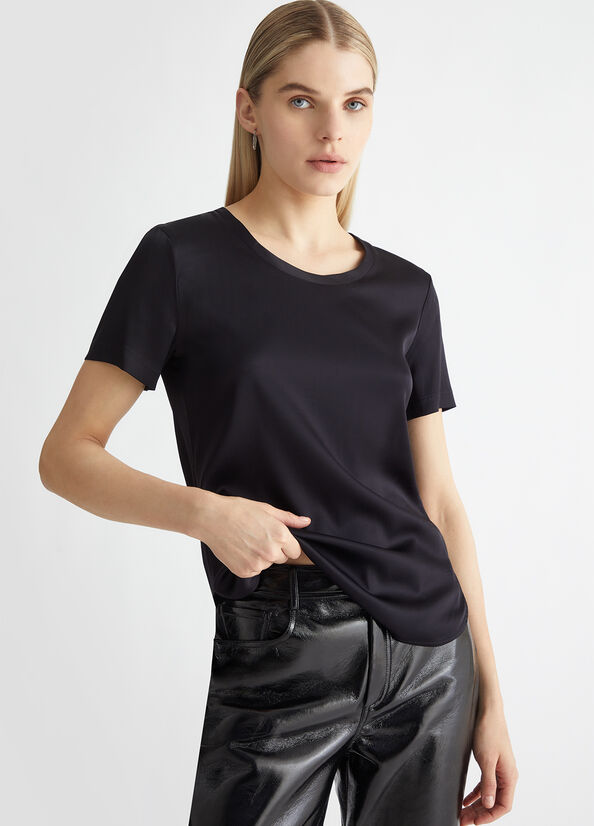 t-shirt in raso MA4082T3764 22222 liU JO 