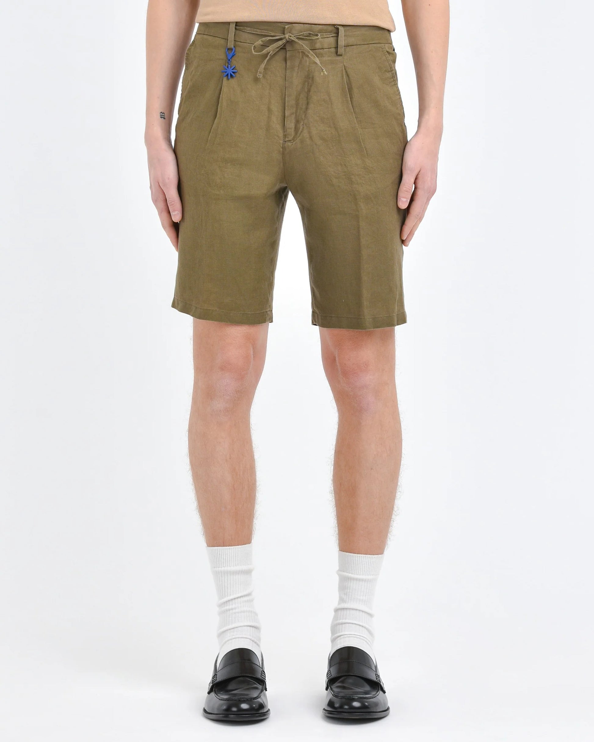 shorts pinces in lino 3632B1788LC 243408 38 MANUEL RITZ 
