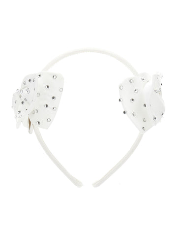 cerchietto con doppio fiocco 39C013 3079 0099 MONNALISA 