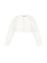 MONNALISA cardigan in cotone monnalisa Bianco