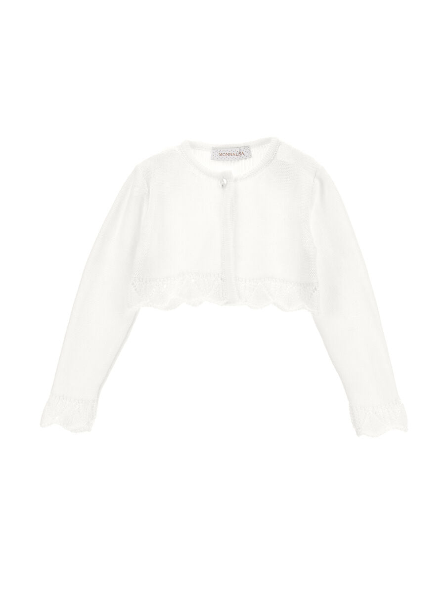 cardigan in cotone monnalisa 73C800 3066 0001 MONNALISA 