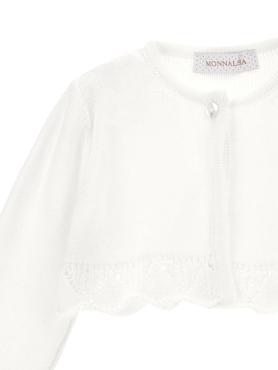 cardigan in cotone monnalisa 73C800 3066 0001 MONNALISA 