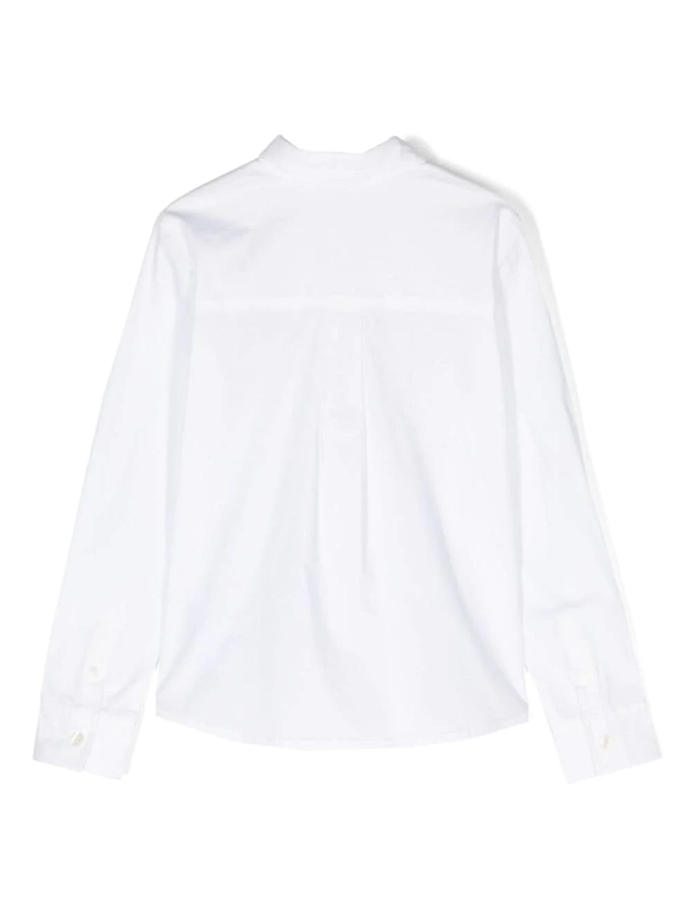 camicia con logo ricamato HNC00ULMA01 10101 MOSCHINO KIDS 