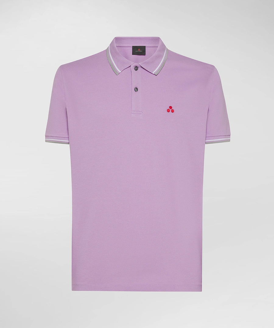 polo con contrasto al collo NEW MEDINILLA STR 042 PeUTEREY 