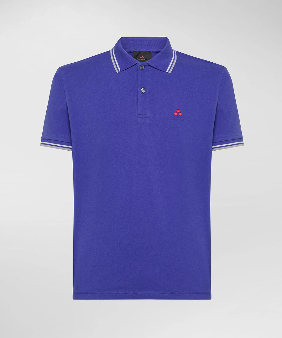 polo con contrasto al collo NEW MEDINILLA STR 255 PeUTEREY 