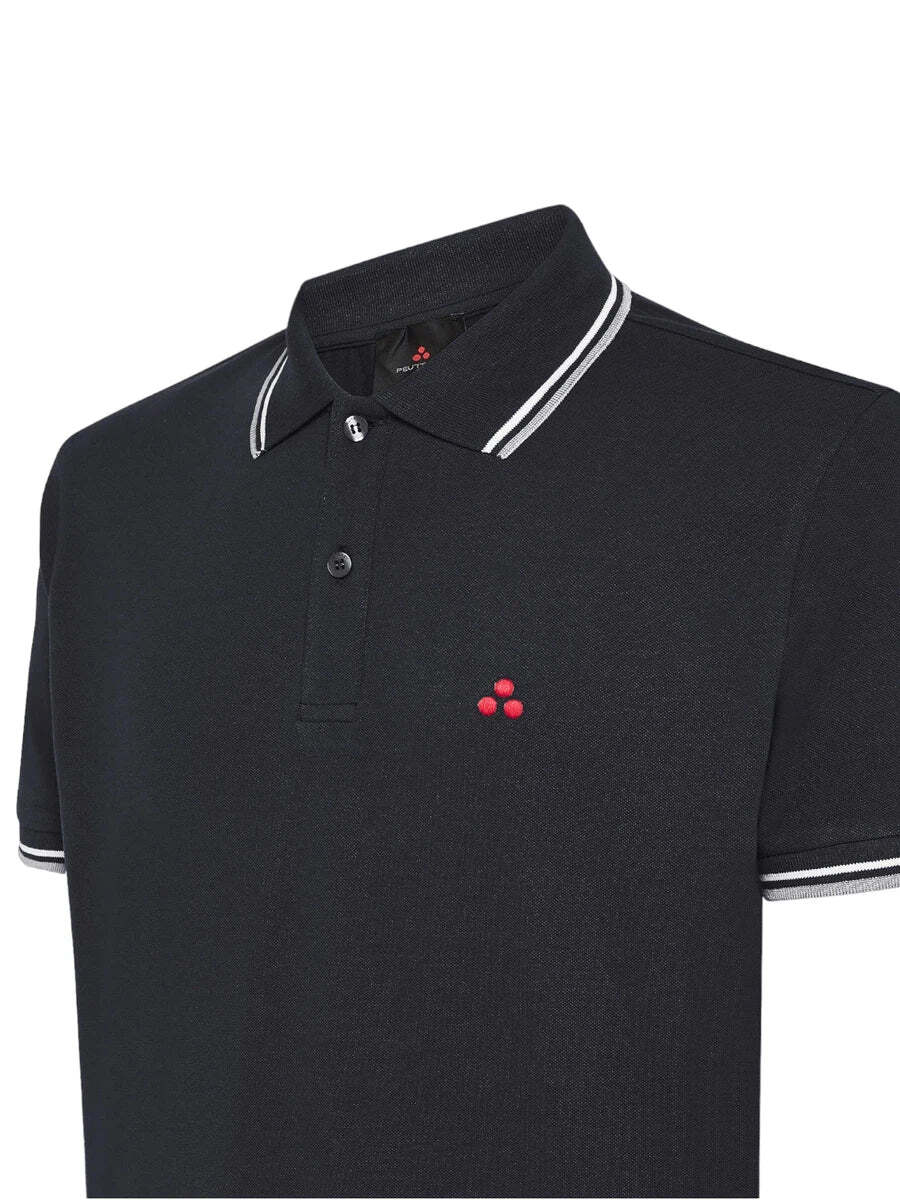 polo con contrasto al collo NEW MEDINILLA STR NER PeUTEREY 