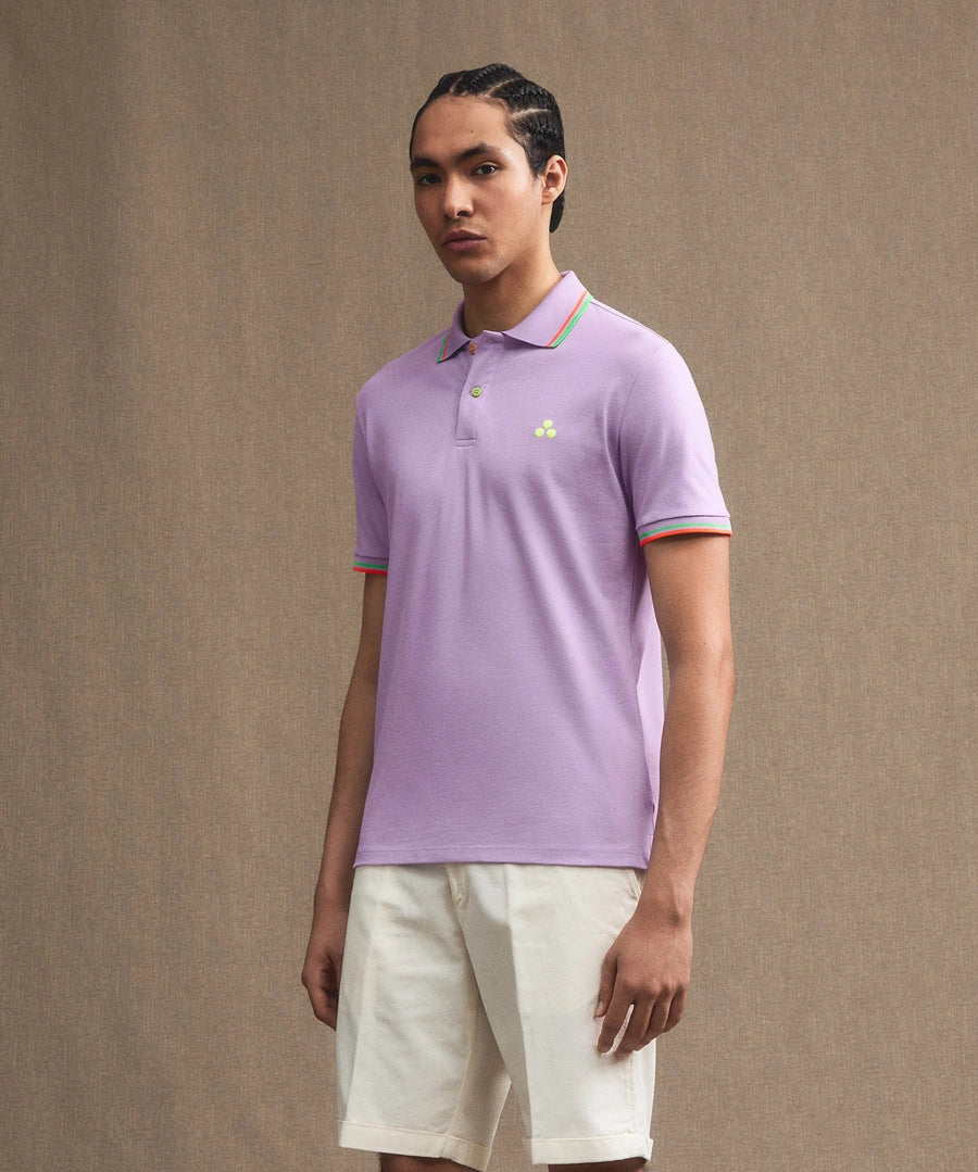 polo con contrasti fluo NEW SELANDIA STR 042 PeUTEREY 