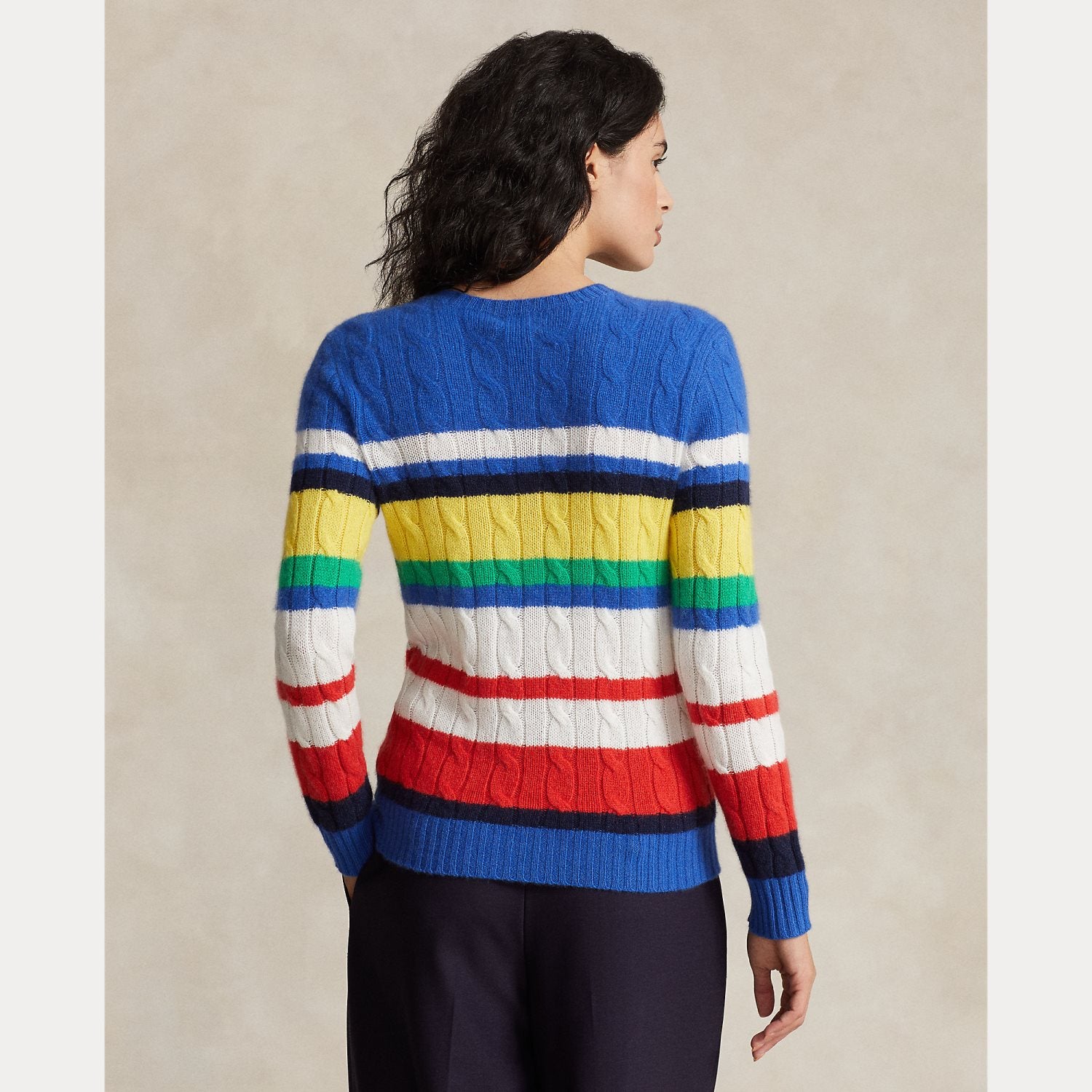Maglione multicolor in cashmere 211-924446 001 RALPH LAUREN POLO 