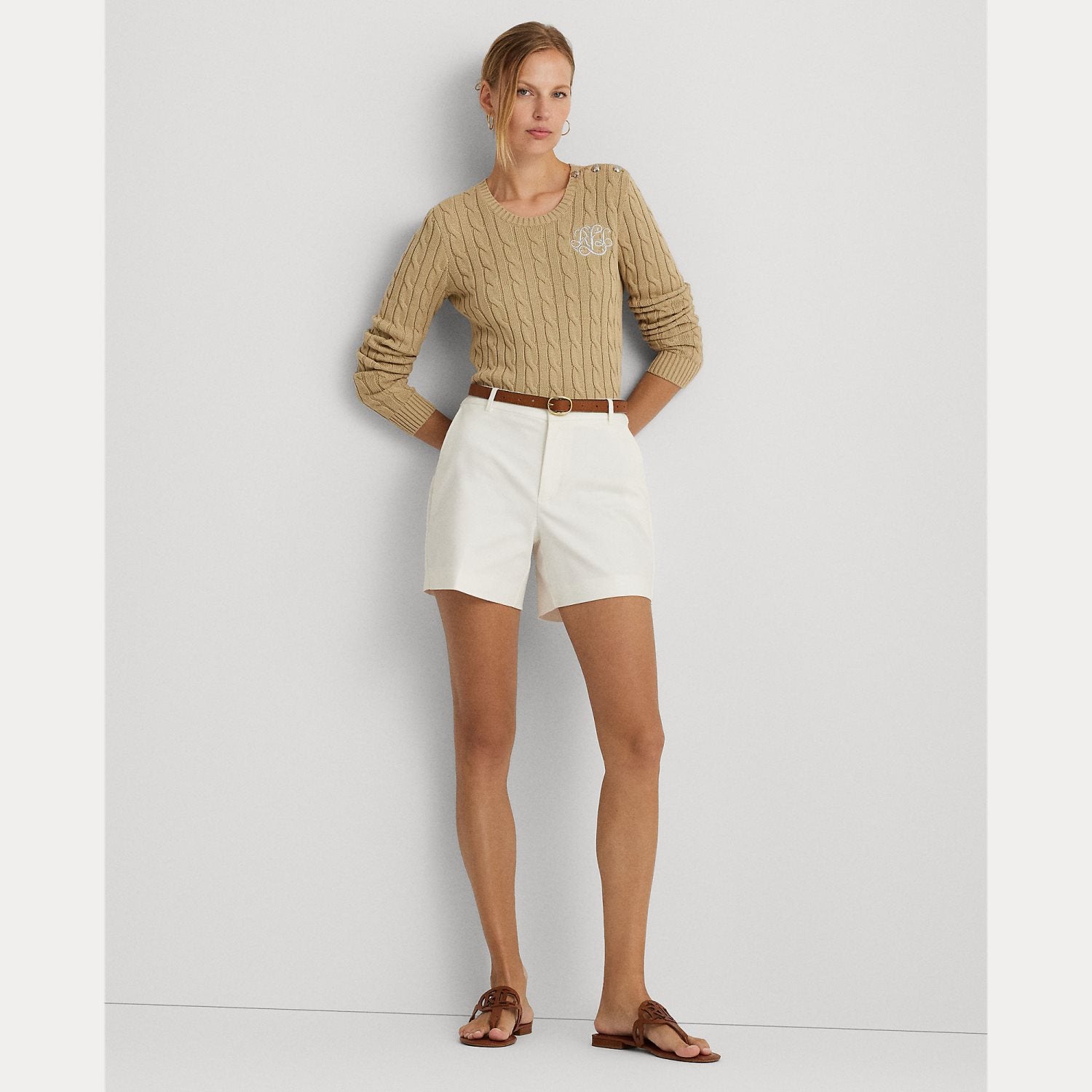 pullover intrecciato con ricamo 200-925325 005 LAUREN RALPH LAUREN 