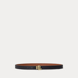 LAUREN RALPH LAUREN cintura reversibile in pelle Nero
