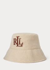 LAUREN RALPH LAUREN cappellino pescatore con logo Beige