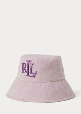 LAUREN RALPH LAUREN cappellino pescatore con logo Viola