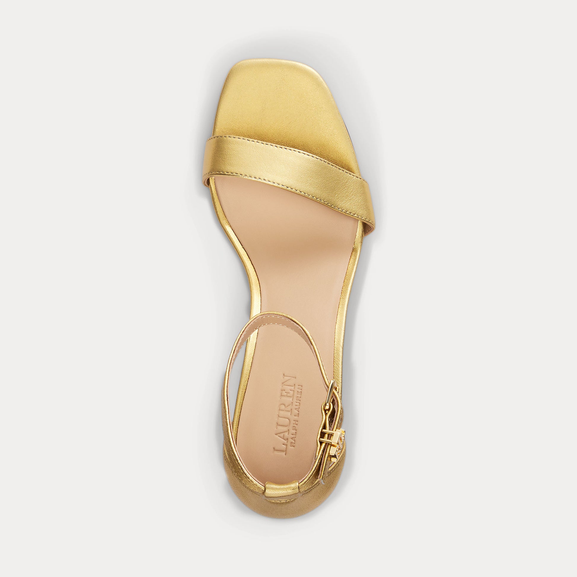 sandalo in nappa metallizzata 802-935562 002 LAUREN RALPH LAUREN 
