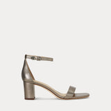 LAUREN RALPH LAUREN sandalo in nappa metallizzata Oro