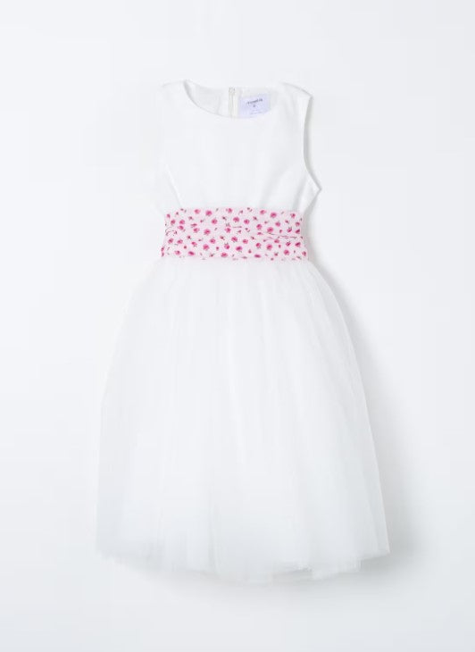 abito cerimonia in tulle SU1A82 T0002 104RS SIMONETTA 